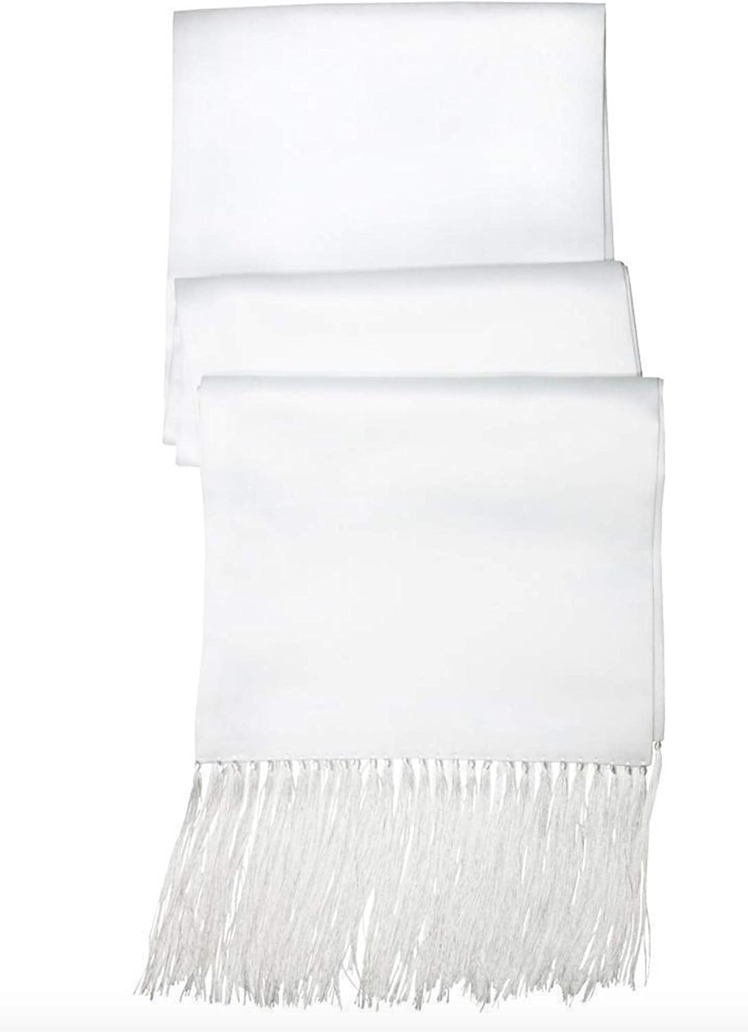 White Premium Satin Tuxedo Scarf