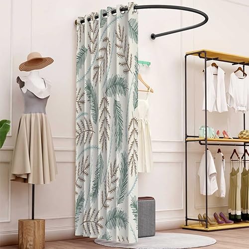 Miniatura 10 de Cortinas opacas con patrón abstracto de líneas romboid para decoración de habitación con diseño de morden, 1 panel, 40 pulgadas de ancho x 47