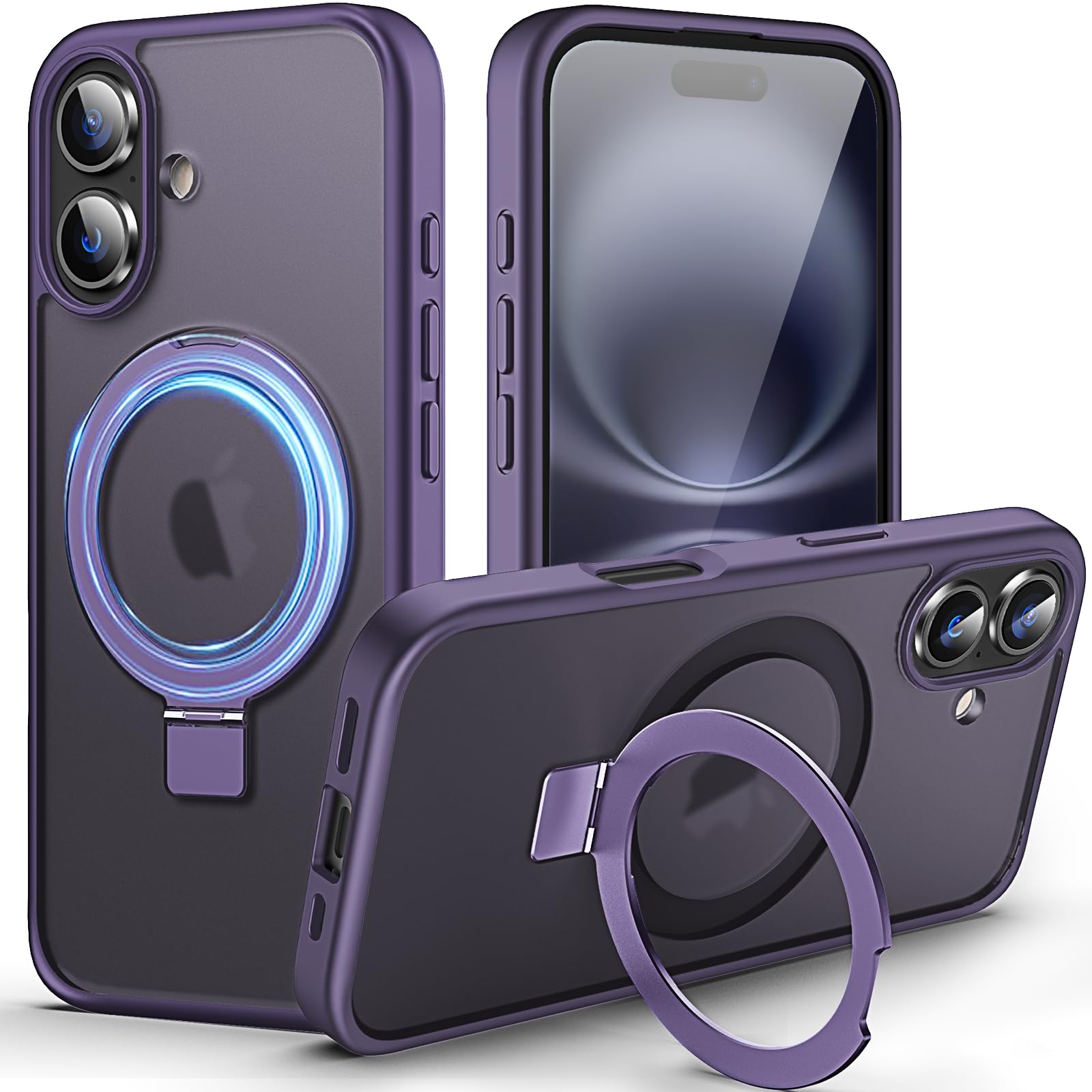 DASFOND Designed for iPhone 16 Case with Mag-Safe, 12 FT Military Shockproof, 20W Safe & Fast Charging