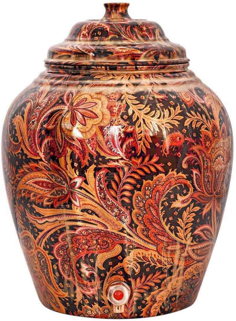 CORPORATE OVERSEAS SEE MORE DO MORE 16 LITER COPPER CONTAINER,COPPER POT,COPPER TANK,COPPER MATKA,COPPER WATER DISPENSER