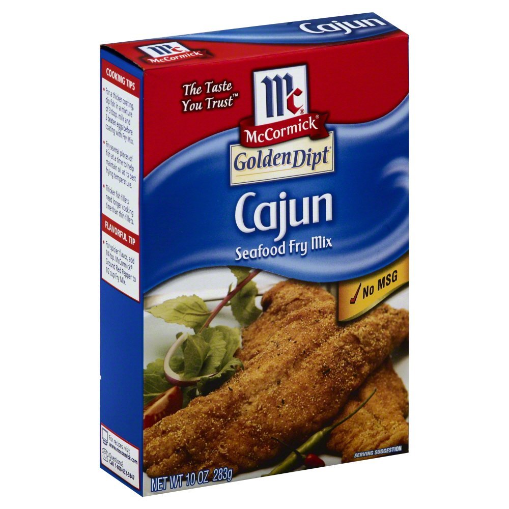 Golden Dipt Cajun Style Fish Fry Mix, 10-Ounce Boxes (Pack of 12)