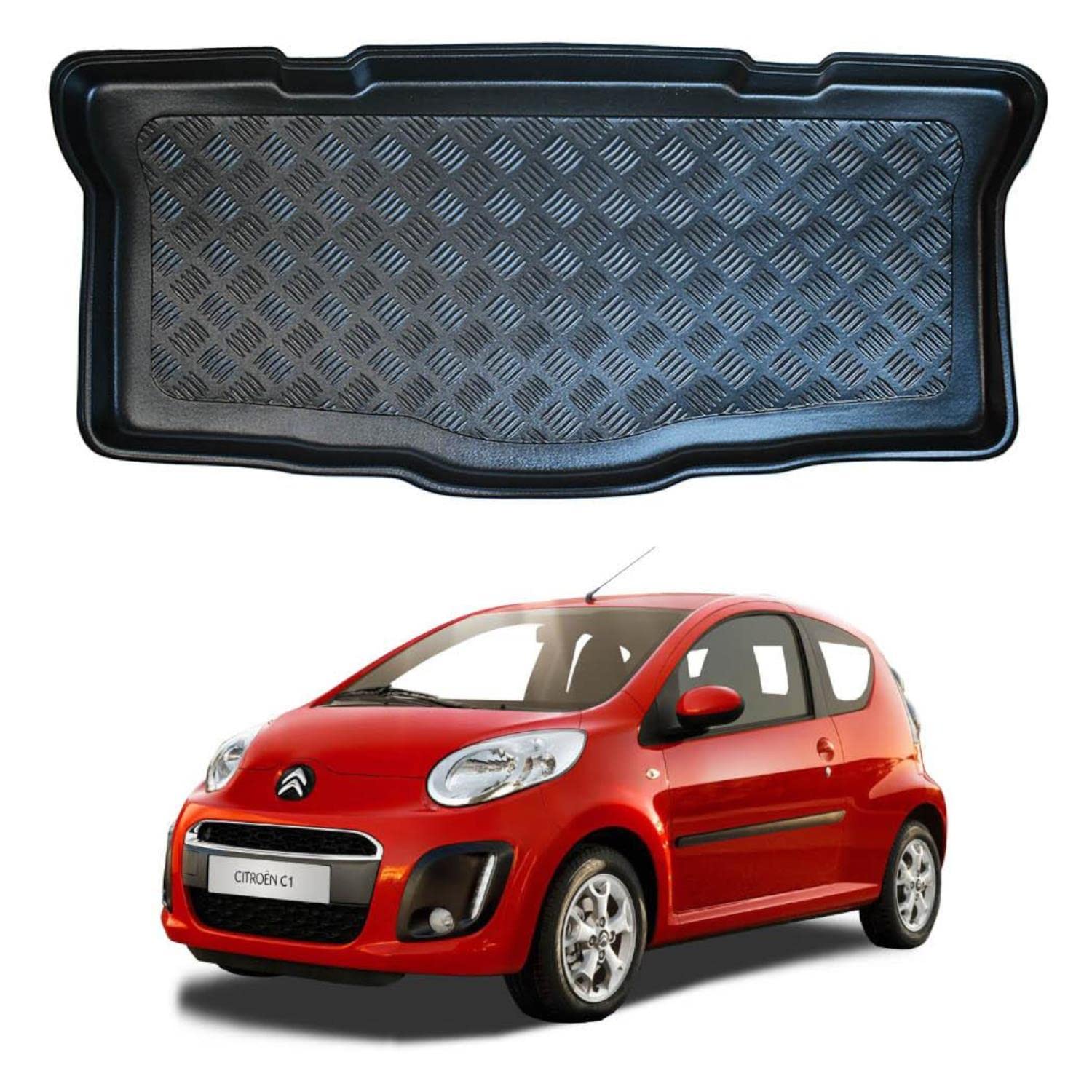 NOMAD Mini Cooper (2014 ) Boot Liner [3 Door Models - Upper Boot] Premium Tailored Fit Car Floor Mat Protector Thermoplastic Waterproof Dog & Pet Friendly Raised Edges Compatible Custom Fit Accessory