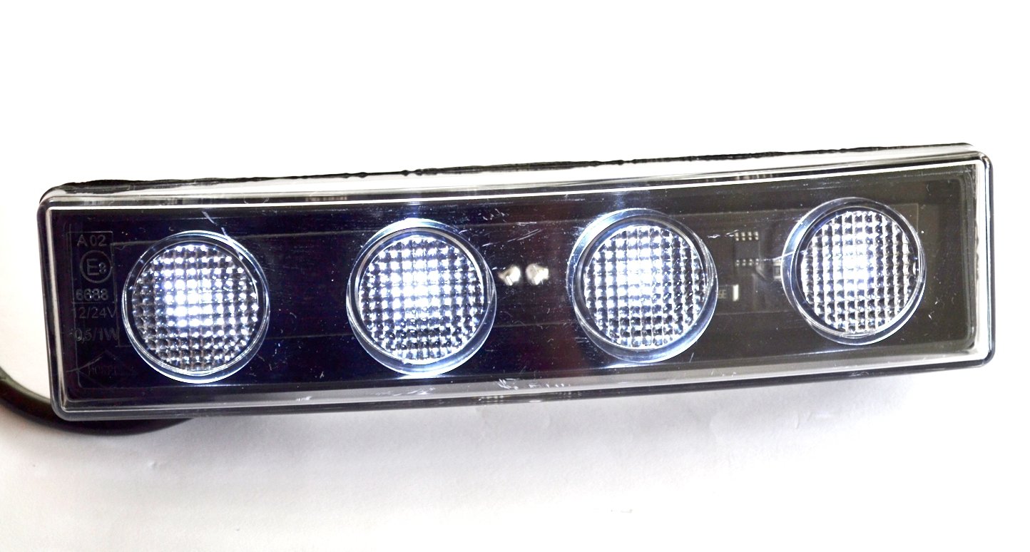 4x LED Vorne Sonnenblende Marker Weiß Lichter für Scania P/R/G Serie Mit Visier OEM 1798981 1910437 1798980