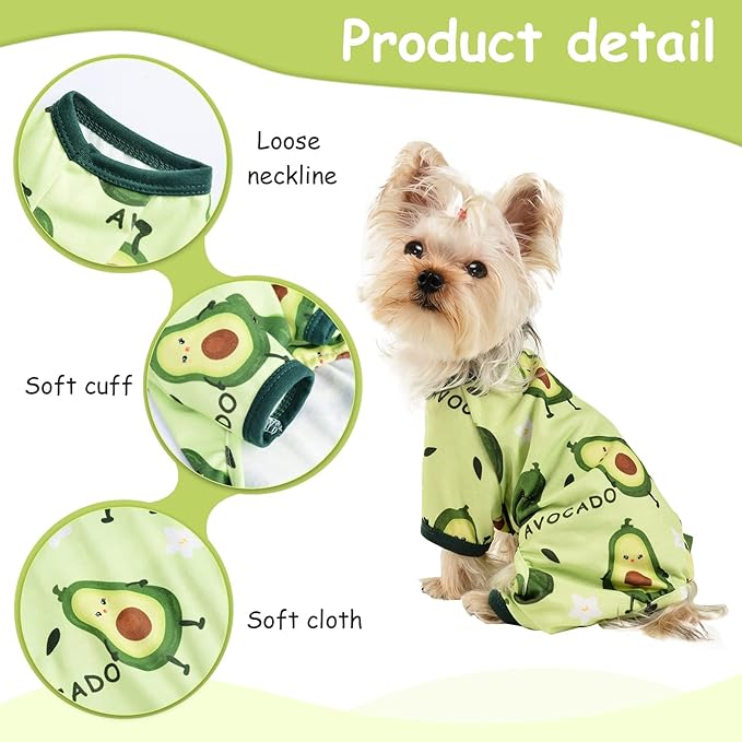 Pijama para Perros Pequeños Talla Grande, Ropa Mascotas Chihuahua Yorkie miniatura 3