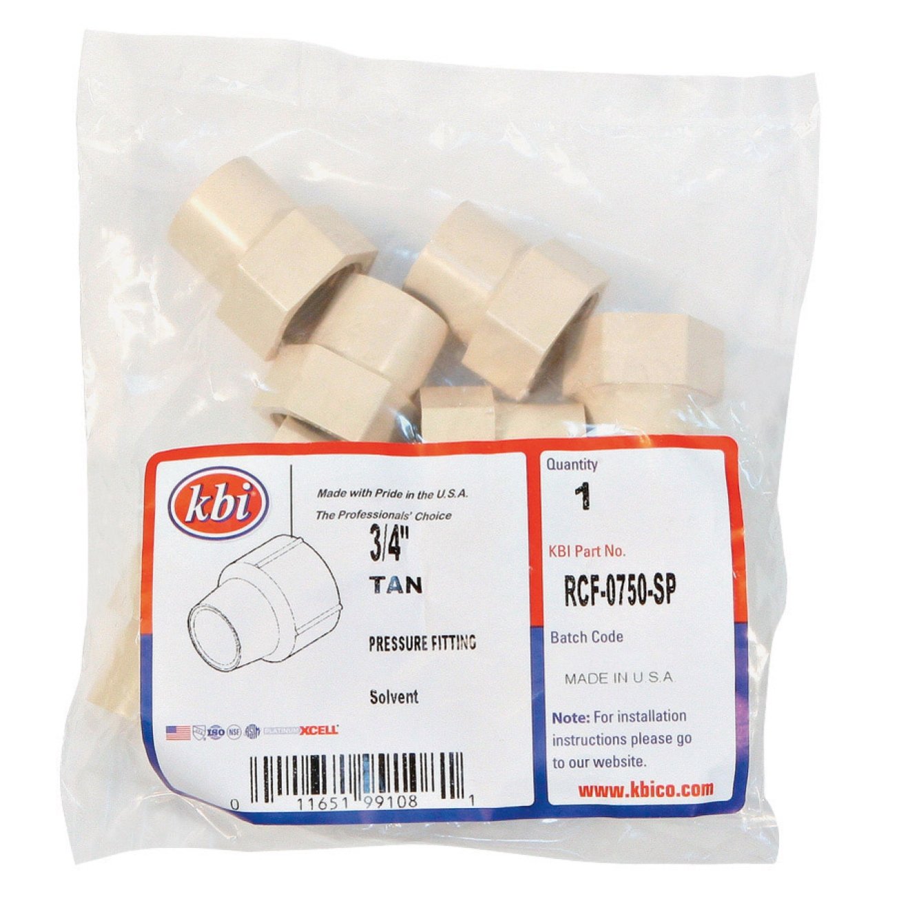 KBI 3/4 in. FPT x 3/4 in. Dia. Socket Female Adapter