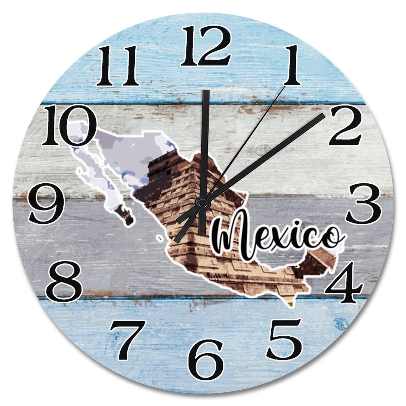 Horloge murale en bois silencieuse de 38 cm pour en finir avec le tic-tac