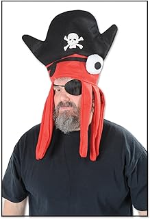 Beistle 60018 Felt Pirate Squid Hat, One Size Fits Most