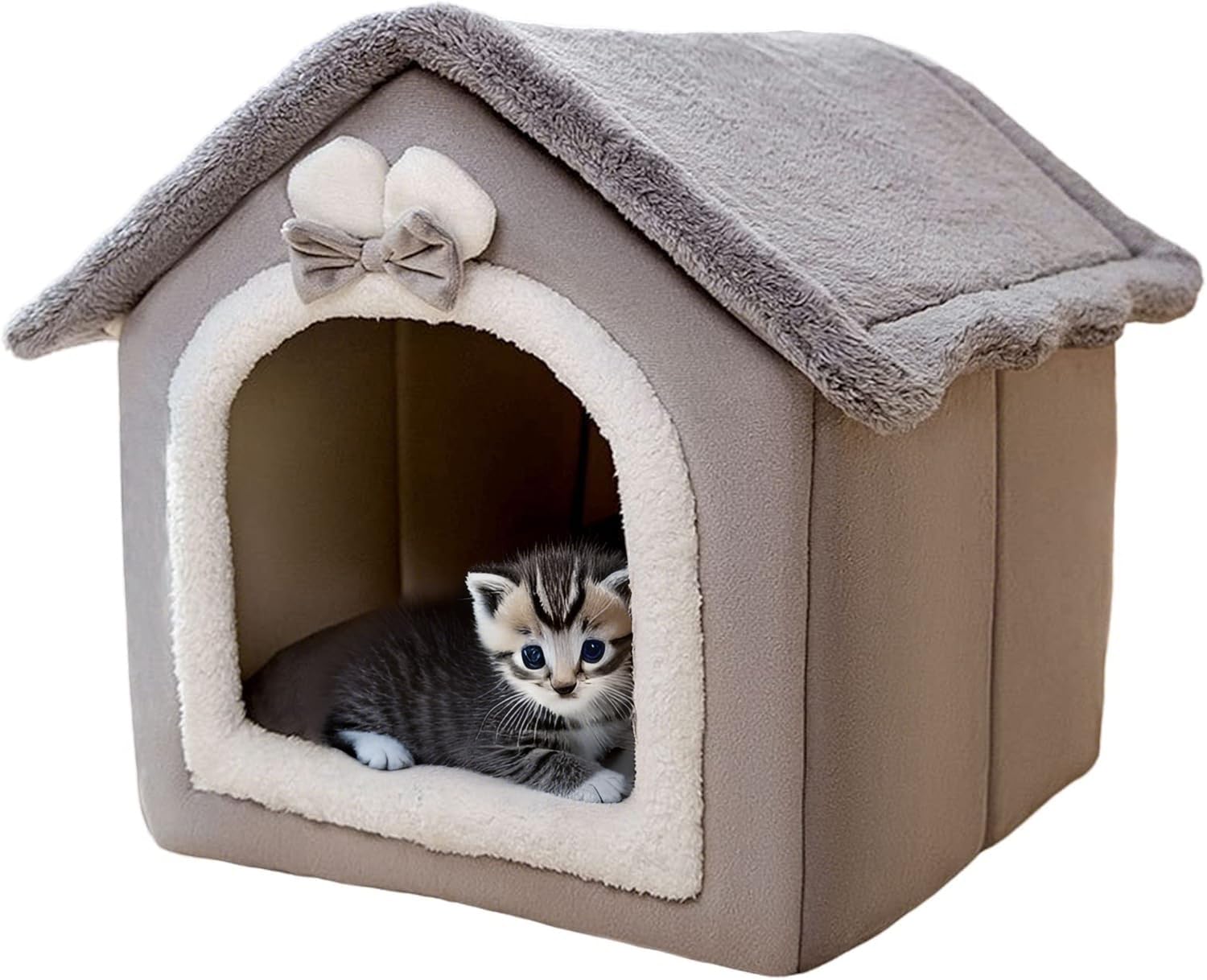 Cabañas cerradas para perros pequeños que adoran dormir calientes
