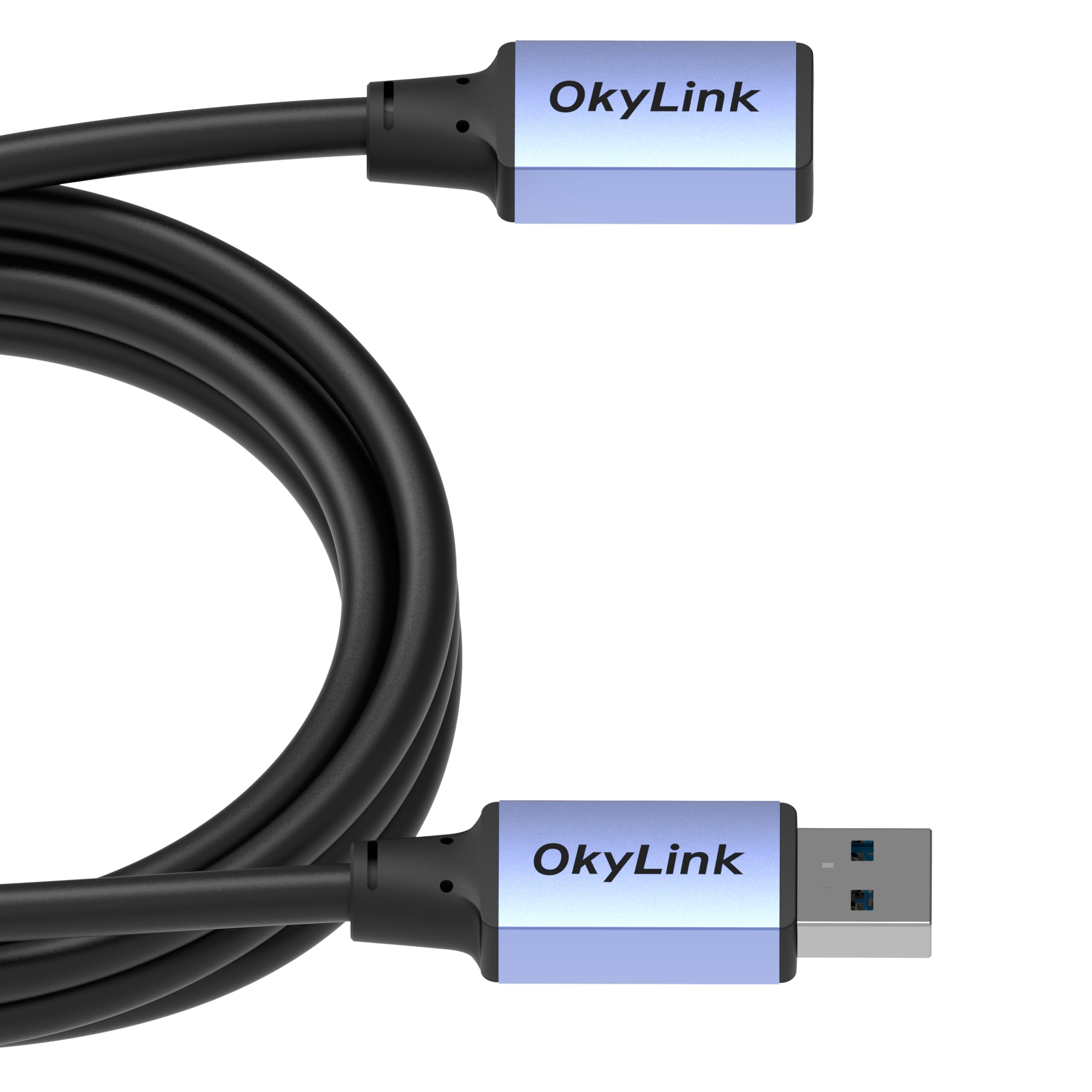 OkyLink USB 3.0/3.2 Gen 1 przedłużacz USB-A na USB-A, 5 Gb/s, 2 m