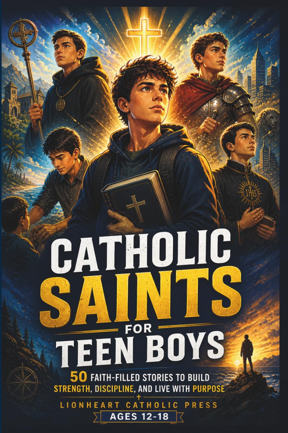 Catholic Saints For Teen Boys: 50 Faith-Filled Stories to Build Strength, Discipline, and Live with Purpose (Ages 12–18)