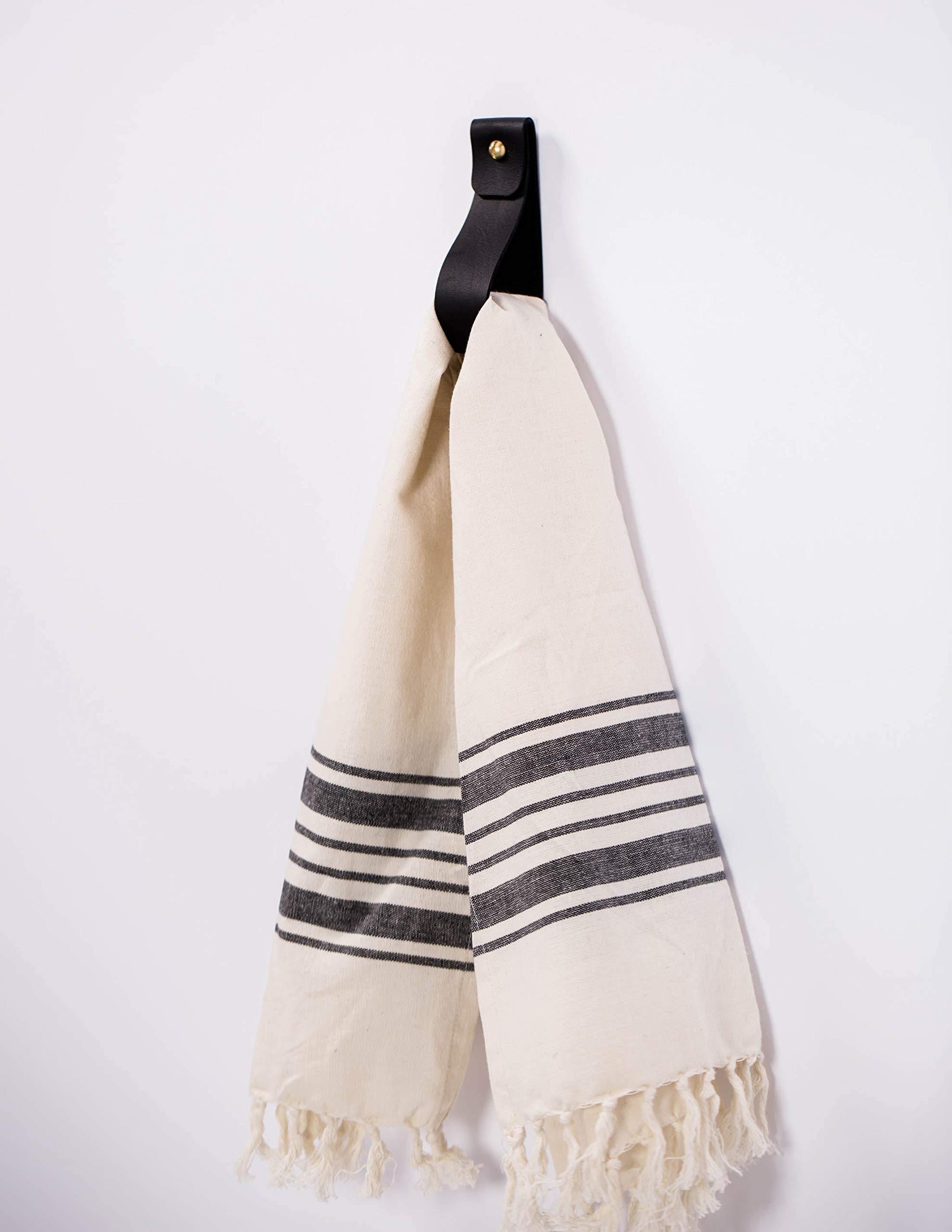 Leather Wall Hook Strap - Minimalist Towel Hanger For Bathroom & Kitchen