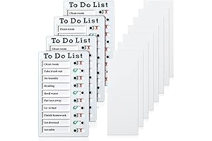4-Piece Chore Chart for Kids, To-Do List Chores Boards, Plastic RV Checklist...