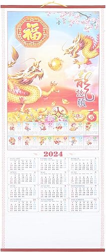 Año del dragón Calendario Año del Dragón Calendario del Zodiaco chino Calendario de papel Calendario lunar chino disponible en Yaxa Colombia