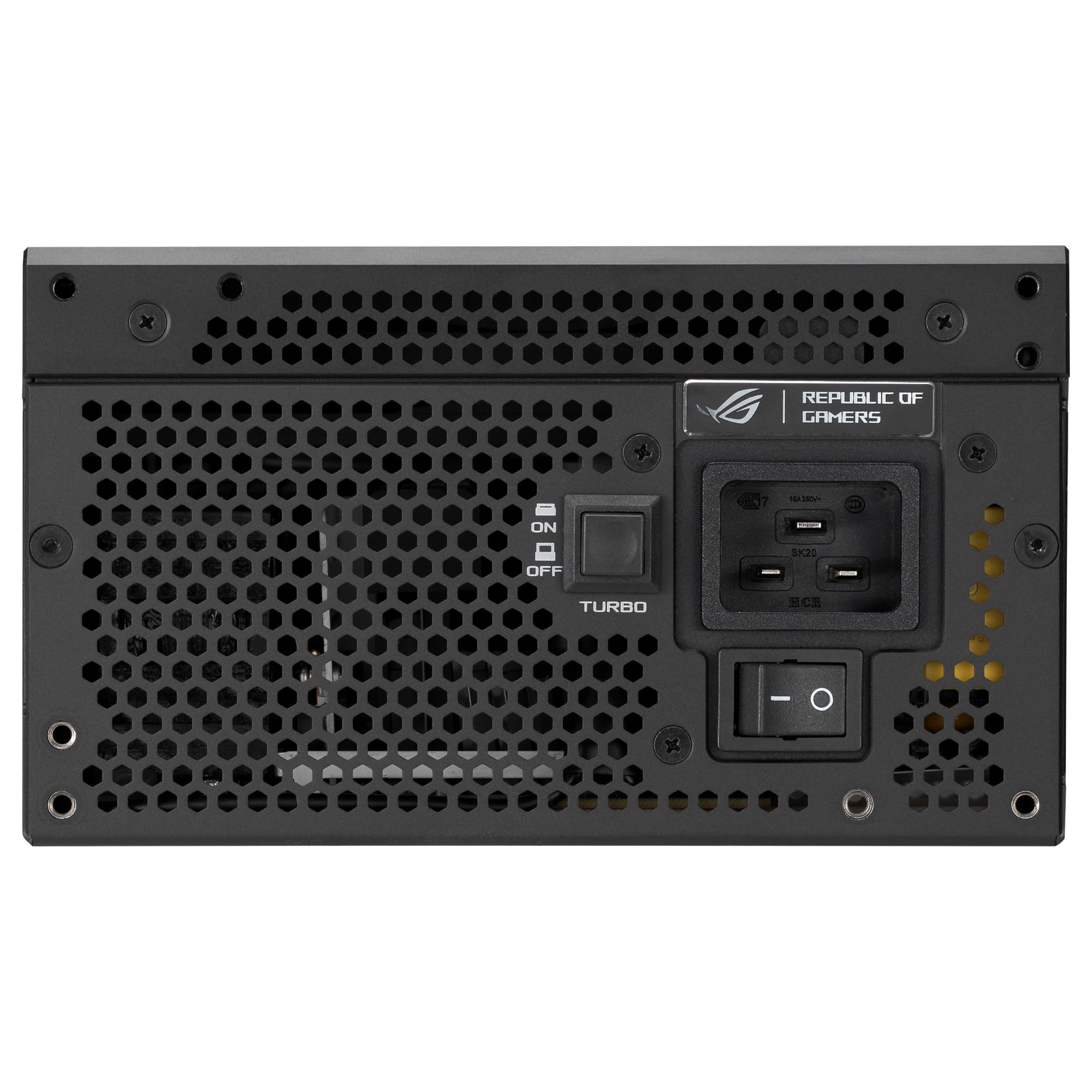 ASUS ROG Thor 1600W Titanium III Fuente de alimentación, 80 Plus Titanium, ATX 3.1, MOSFET GAN, Estabilizador de Voltaje Inteligente, Pantalla OLED magnética, Modo Turbo, 10 años de protección