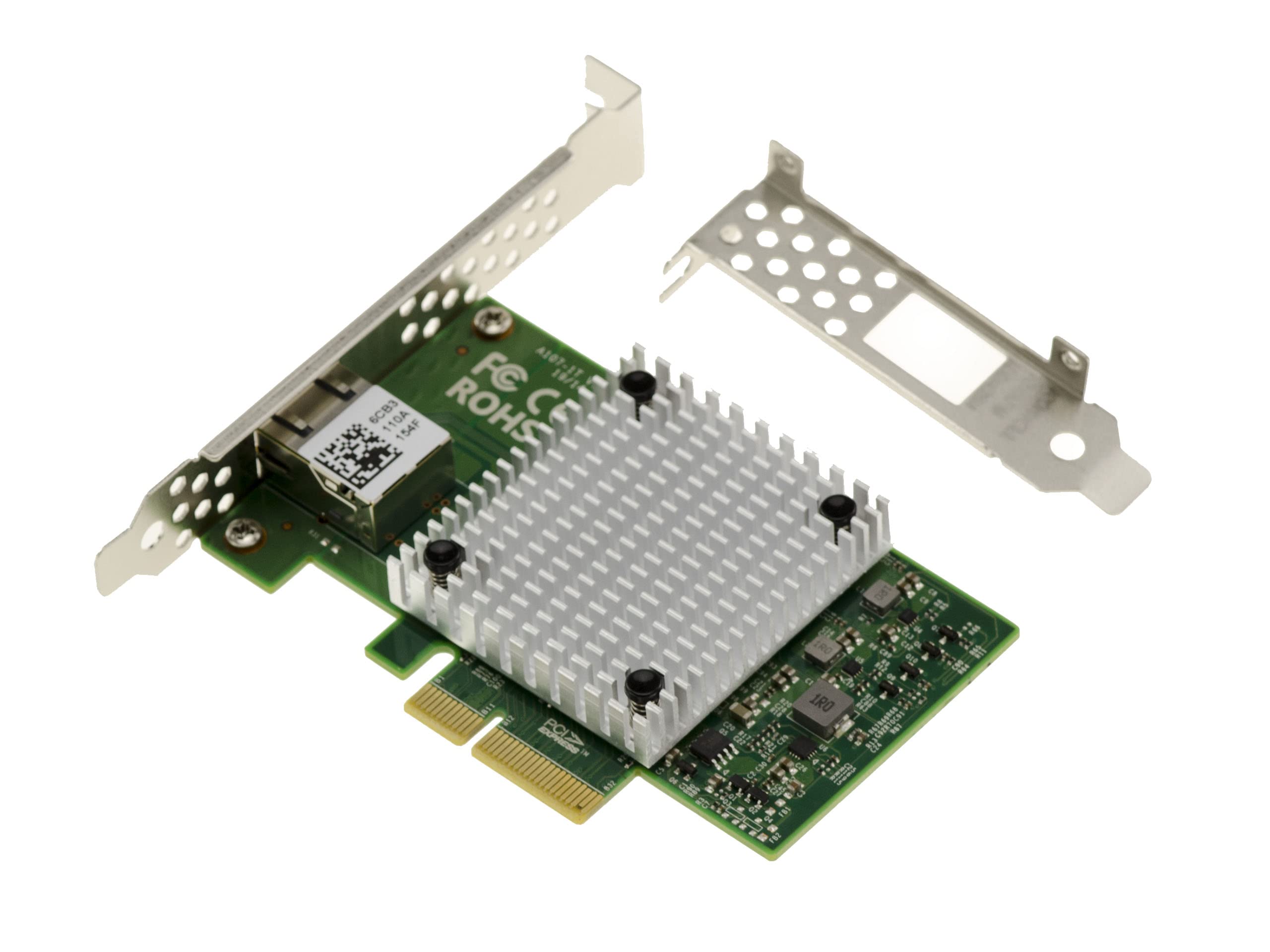 KALEA-INFORMATIQUE Carte contrôleur PCIe 3.0 4X 10G 5G 2.5G 1G Gigabit LAN ethernet RJ45 avec Chipset AQUANTIA AQTION AQC107 - Support 5 Vitesses réseau - Gamme Industrielle