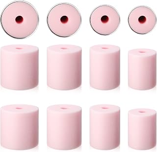 Honoson 4 Sizes 8 Pieces Cup Turner Foam Tumbler Inserts for 1/2 Inch PVC Pipe Foam Inserts Accessories Fit 10 oz to 40 oz All Tumblers(Pink)