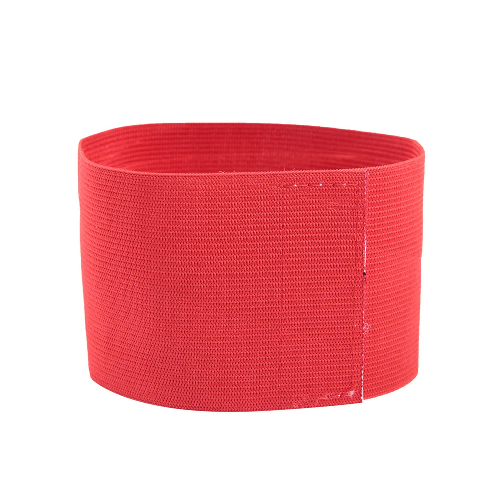 Soccer Armband, 5 Colors Outdoor Team Sports Groups Captain Armband Adjustable Player Bands (Red)