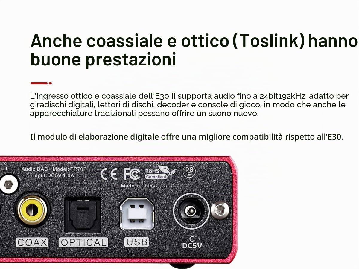 Topping E30II DAC USB Hi-Res (nero)