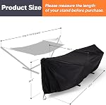SUNCREAT Hammock Cover, Water-Resistant Polyester Hammock Stand Cover for 11-12ft Stand, Black