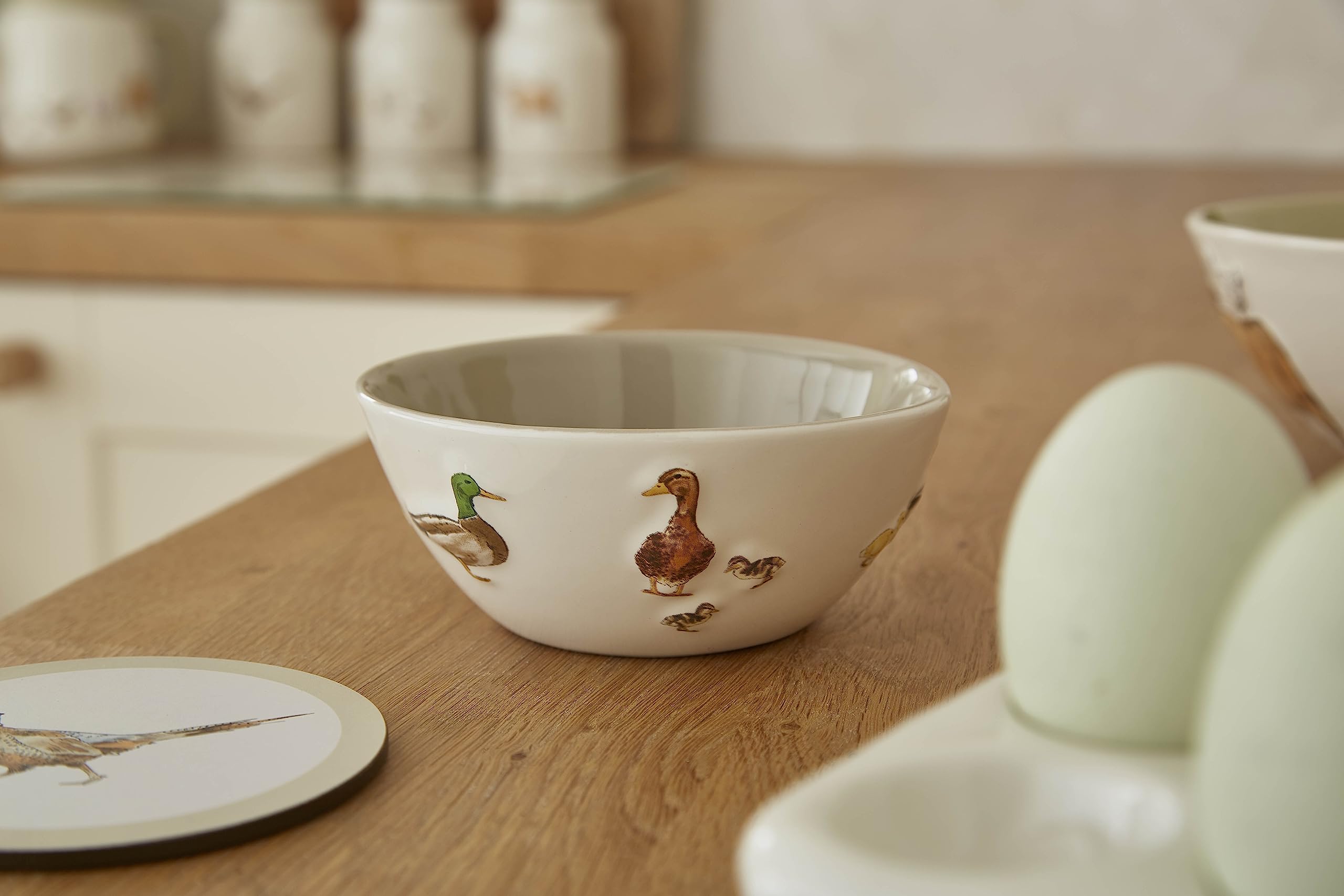 Cooksmart British Designed Ceramic Dip Bowls, Buttercup Farm, Small - Image 2