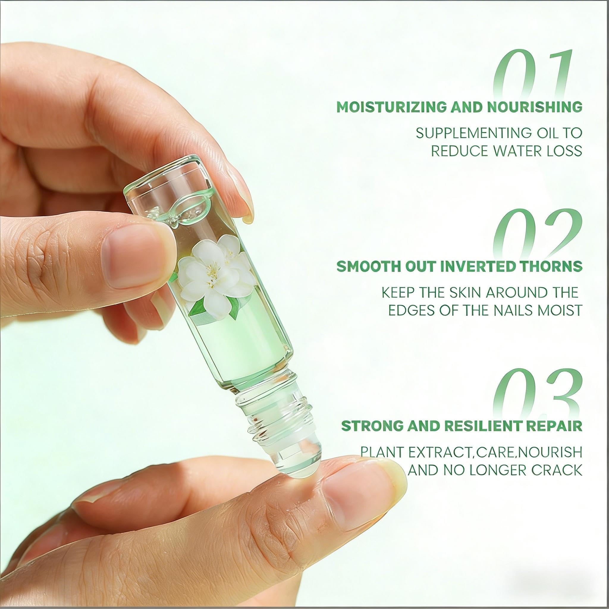 Nail Oil Per Unghie E Cuticole, 4pc Cuticole-per Olio-unghie Per La Cura E Il Rinforzo Delle Roll On Treatment Per-unghie Danneggiate Olio-per-cuticole Delle Mani E Dei Piedi