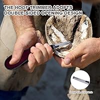 Vista 3 de Kit de herramientas de herrador de caballos de 14 pulgadas, 6 herramientas profesionales para recortar pezuñas, pueden recortar fácilmente