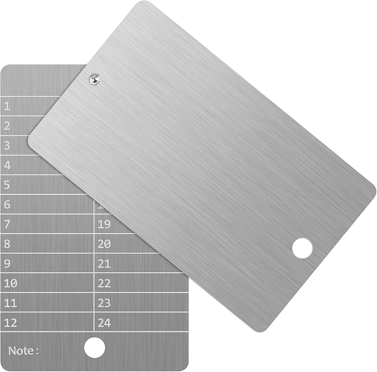 ArlinaL Steel Bitcoin Wallet, Cryptocurrency Wallet for Hardware Cold Wallet Backup, Bitcoin Crypto Seed Storage Compatible with All BIP39 Hardware(2 Plates and Anti-Tamper Seals,Stainless Steel)