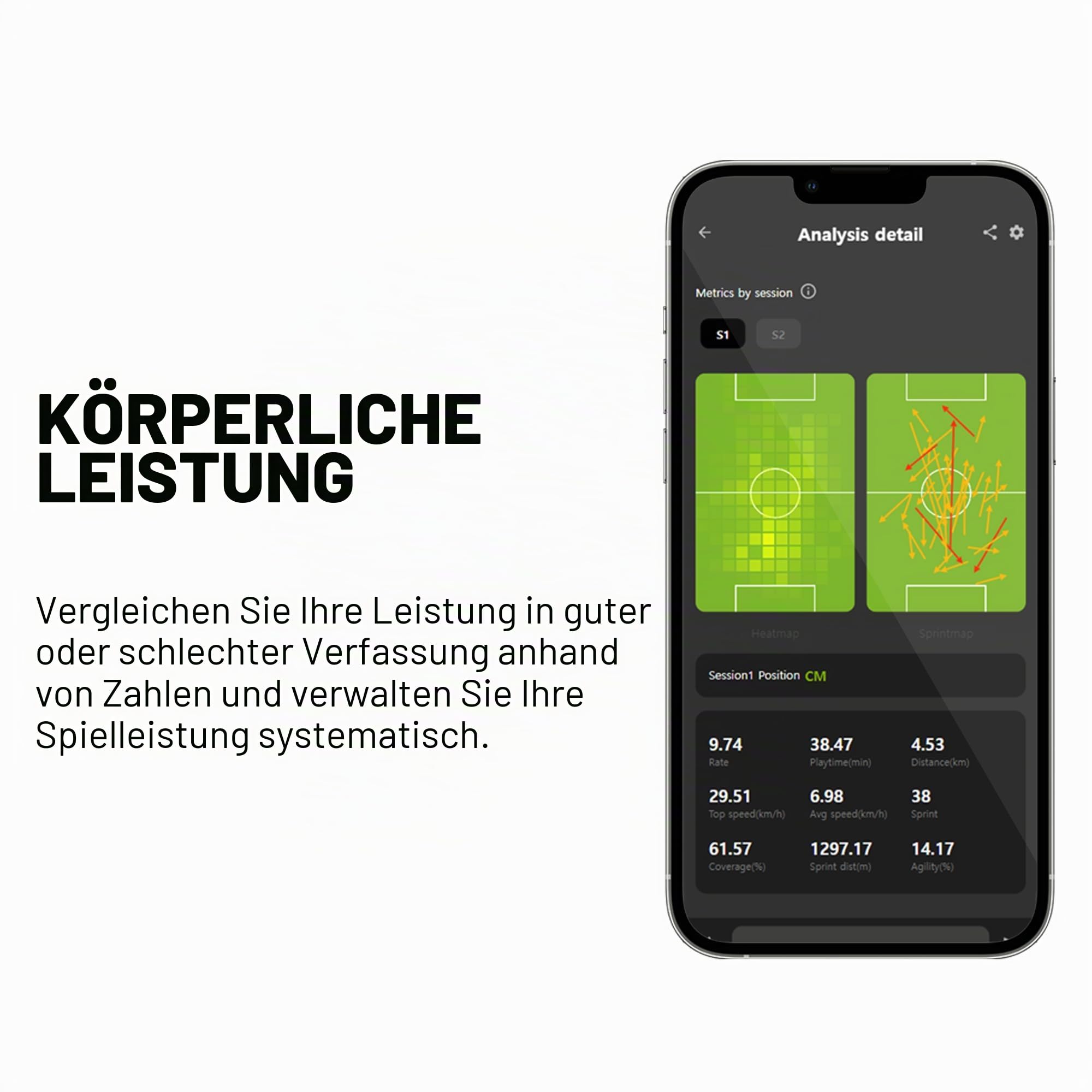 SOCCERBEE Pro 2 Tracker GPS und Weste für die Verfolgung der Aktivitäten von Athleten bei Outdoor-Sportarten wie Fußball, Rugby, Hockey und Lacrosse (Größe XS)