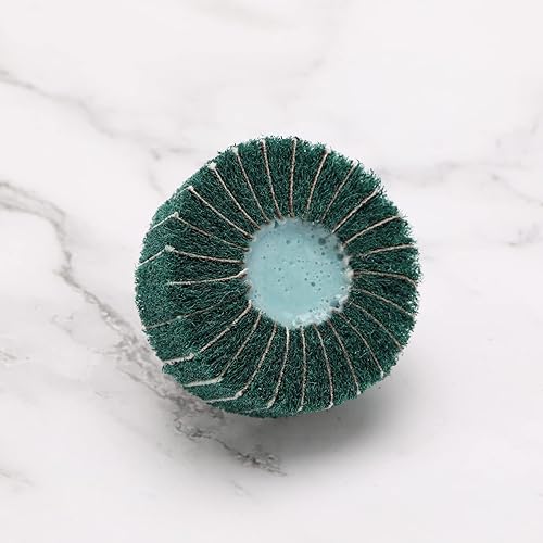 Miniatura 7 de SING F LTD Disco de lijado abrasivo de fibra de nailon abrasivo para herramientas rotativas de 253040502.362 in, 5 uds