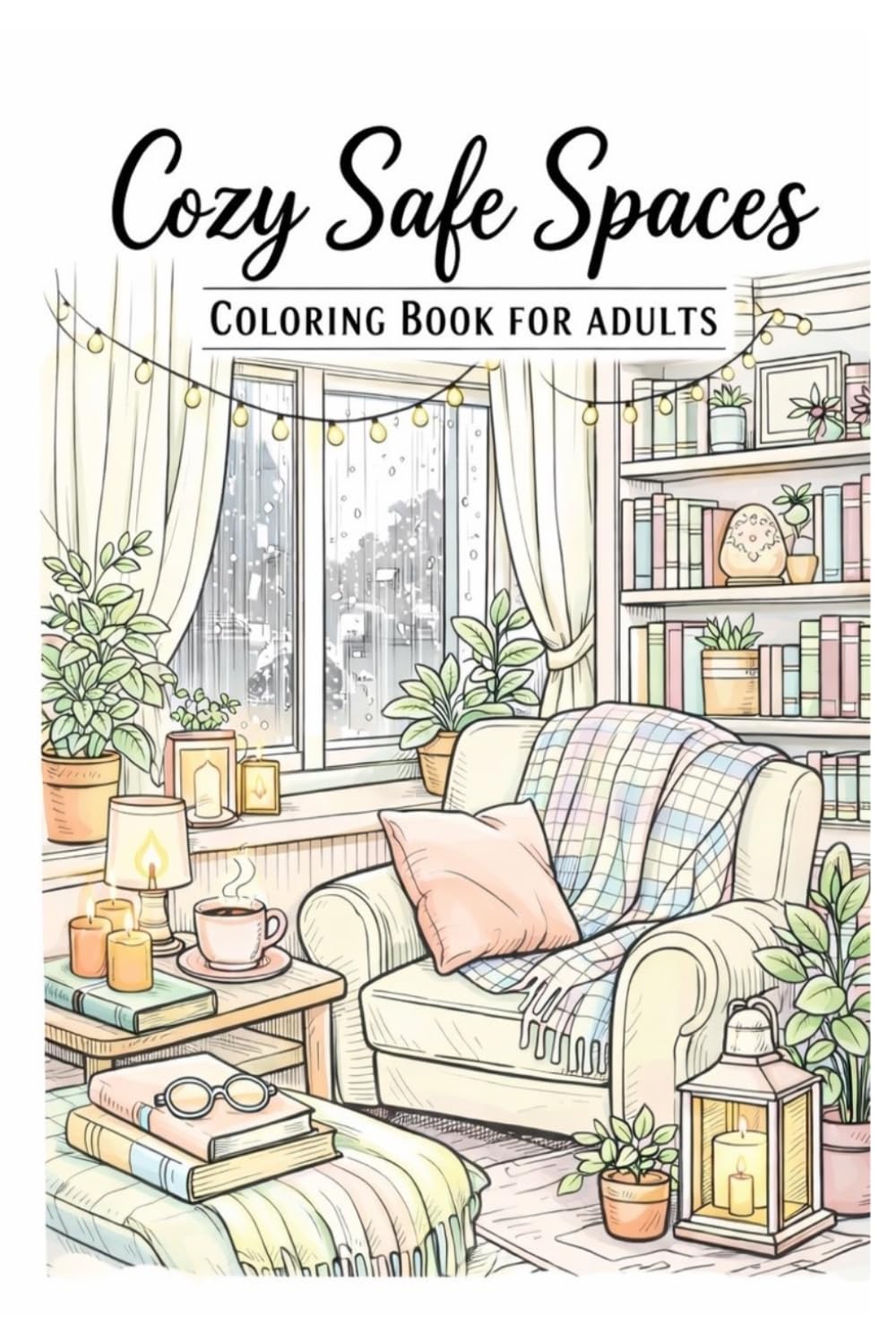 Cozy Safe Spaces Coloring Book for Adults: Stress Relief & Mental Wellness Coloring Pages for Relaxation, Anxiety Relief and Self-Care