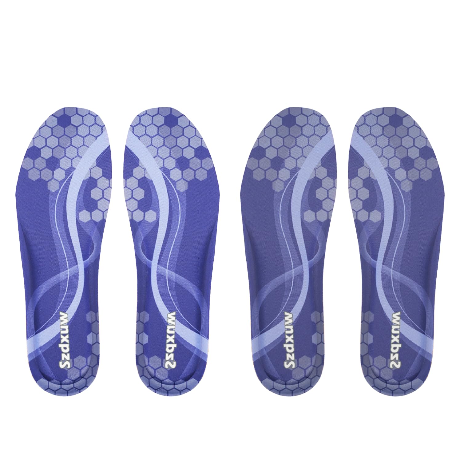 Szdxuw 2 paia Solette in Memory Foam Donna Uomo - Inserti per Scarpe Regolabile alla Misura Comfort Traspirante, Inserti Per Scarpe Da Ginnastica, Lavoro, Sportive E Stivali, Blu Navy Uomo