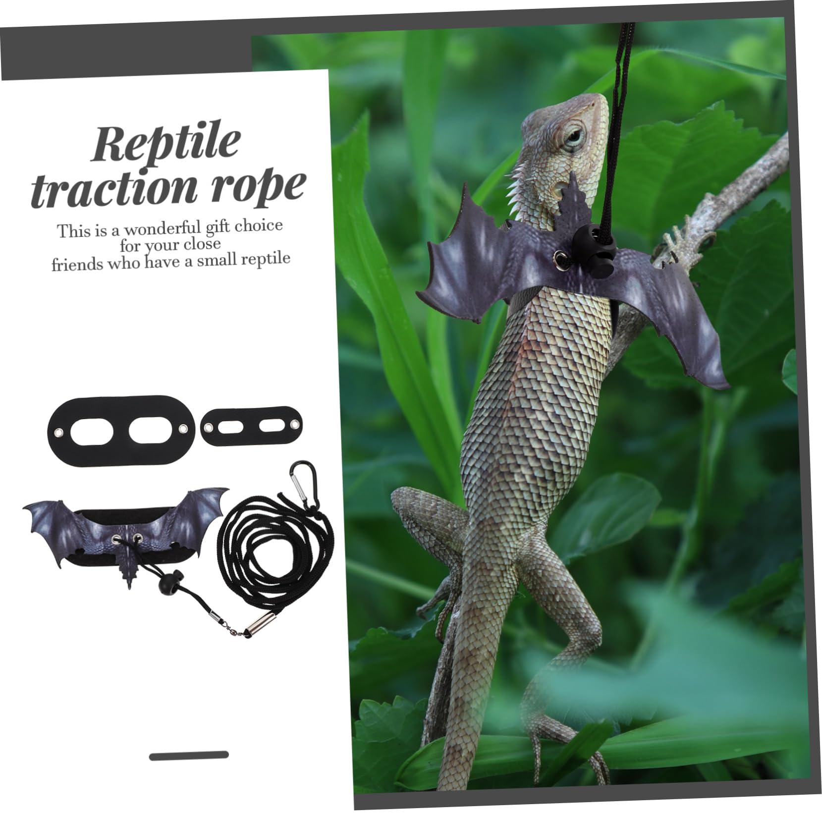 HANABASS 4sets e Guinzaglio Per Rettili Corda Di Trazione Per Lucertole e Piccoli Animali Accessorio Comodo e Leggero Per Passeggiate All Aperto Design Carino e Attraente