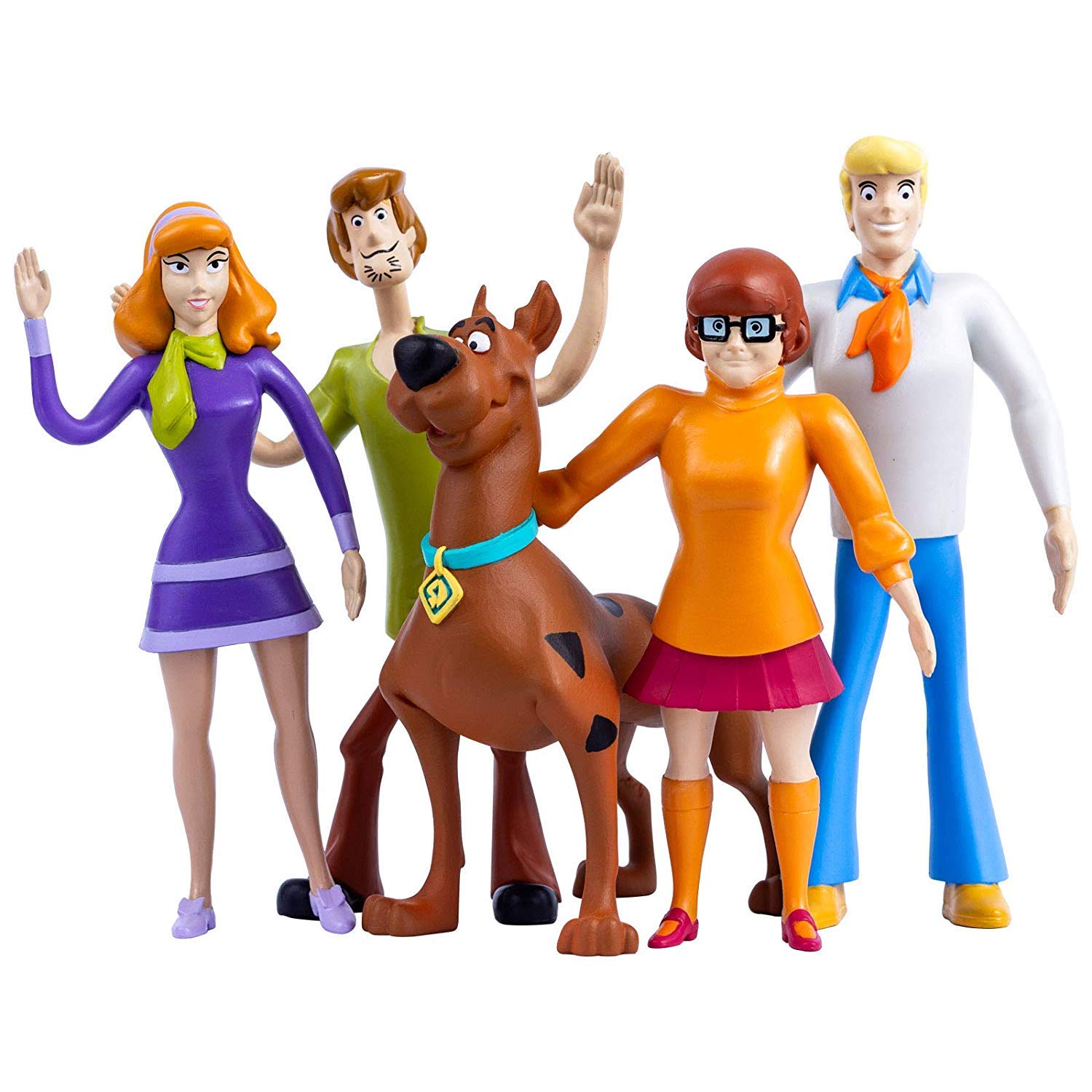 Amazon.com: NJ Croce Scooby-Doo 5Pc。 可彎曲的造型組合，搭配