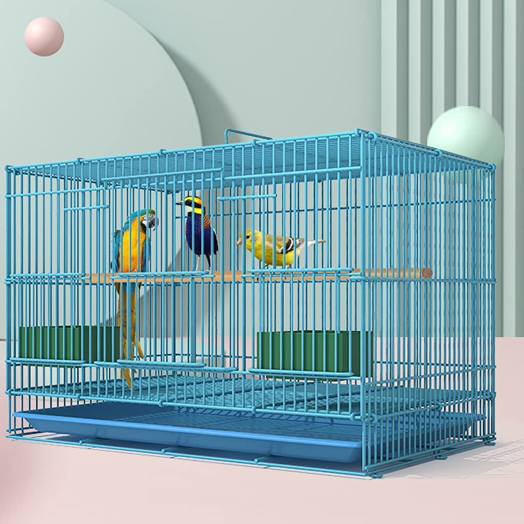 Klatka dla ptaków Klatka dla ptaków Prostokąt Hodowla Lot papug Szuflada Akcesoria do klatek dla ptaków Dla zięb Budgie Nimfy Conures Lovebirds Wystrój klatek dla ptaków (Whitesmall)