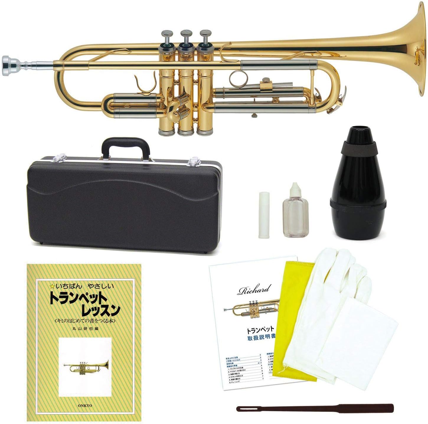 Amazon トランペット 初心者入門セット リチャード Rtp 101 楽器 音響機器 楽器 音響機器