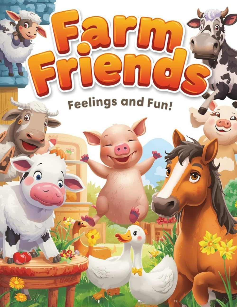 FARM FRIENDS: Color & Learn About Emotions, Kindness, and Daily Life!