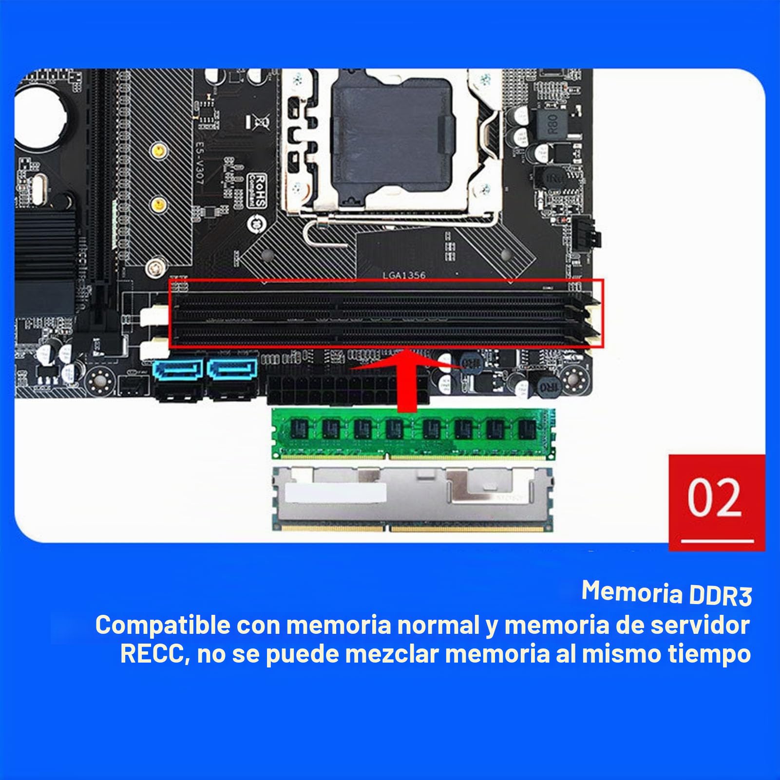 Socobeta Combo de CPU de Placa Base X79 con E5 2420, 6 Núcleos, 12 Hilos, Juego de Placa Base para PC para Juegos DDR3