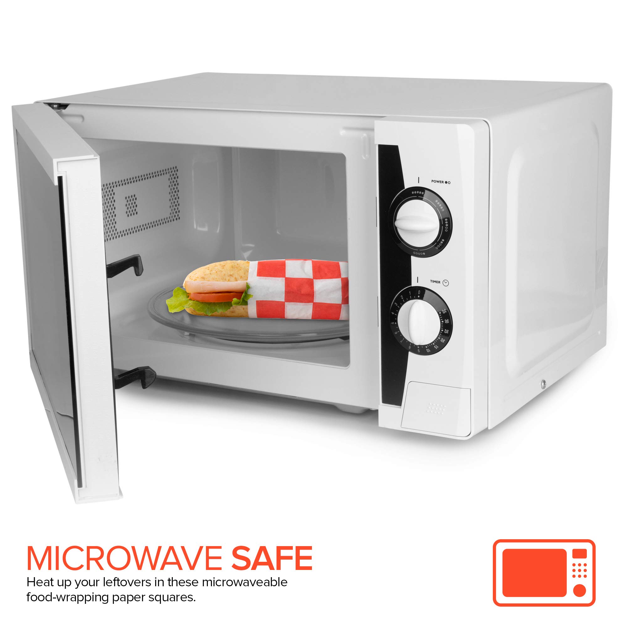 Buy Deli Paper Sheets (500 Count) 12-Inch Red Checkered Square Sandwich ...