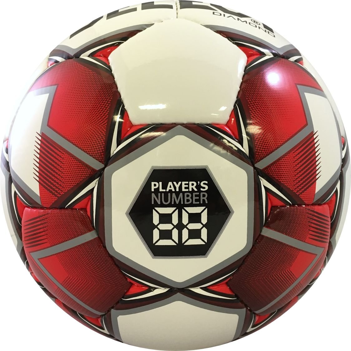 Buy Select Diamond Soccer Ball, White/Red/Maroon, Size 5 Online at