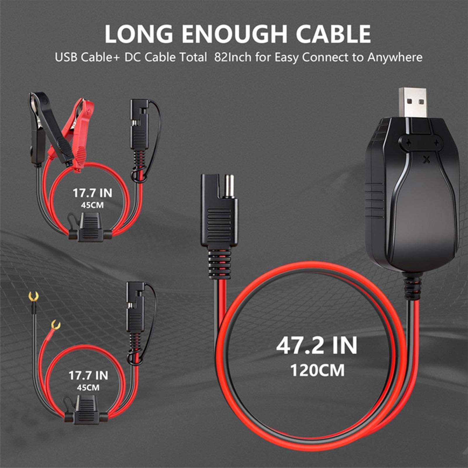 Chargeur de batterie de moto 12 V portable intelligent