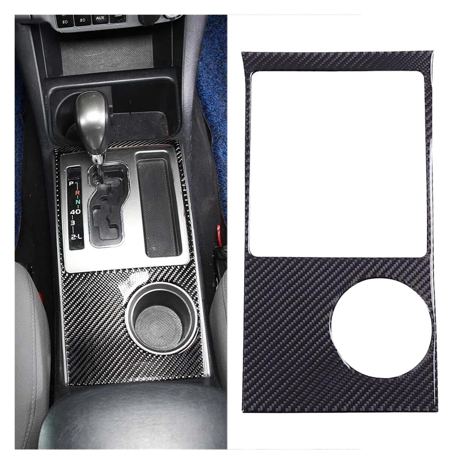 Interieur Zubehör Für Toyota Für Tacoma 2011 2012 2013 2014 2015 Auto Center Konsole Getriebe Shift Panel Trim Abdeckung Schwarz Carbon Faser Links Hand Stick Panel Control Frame Trim