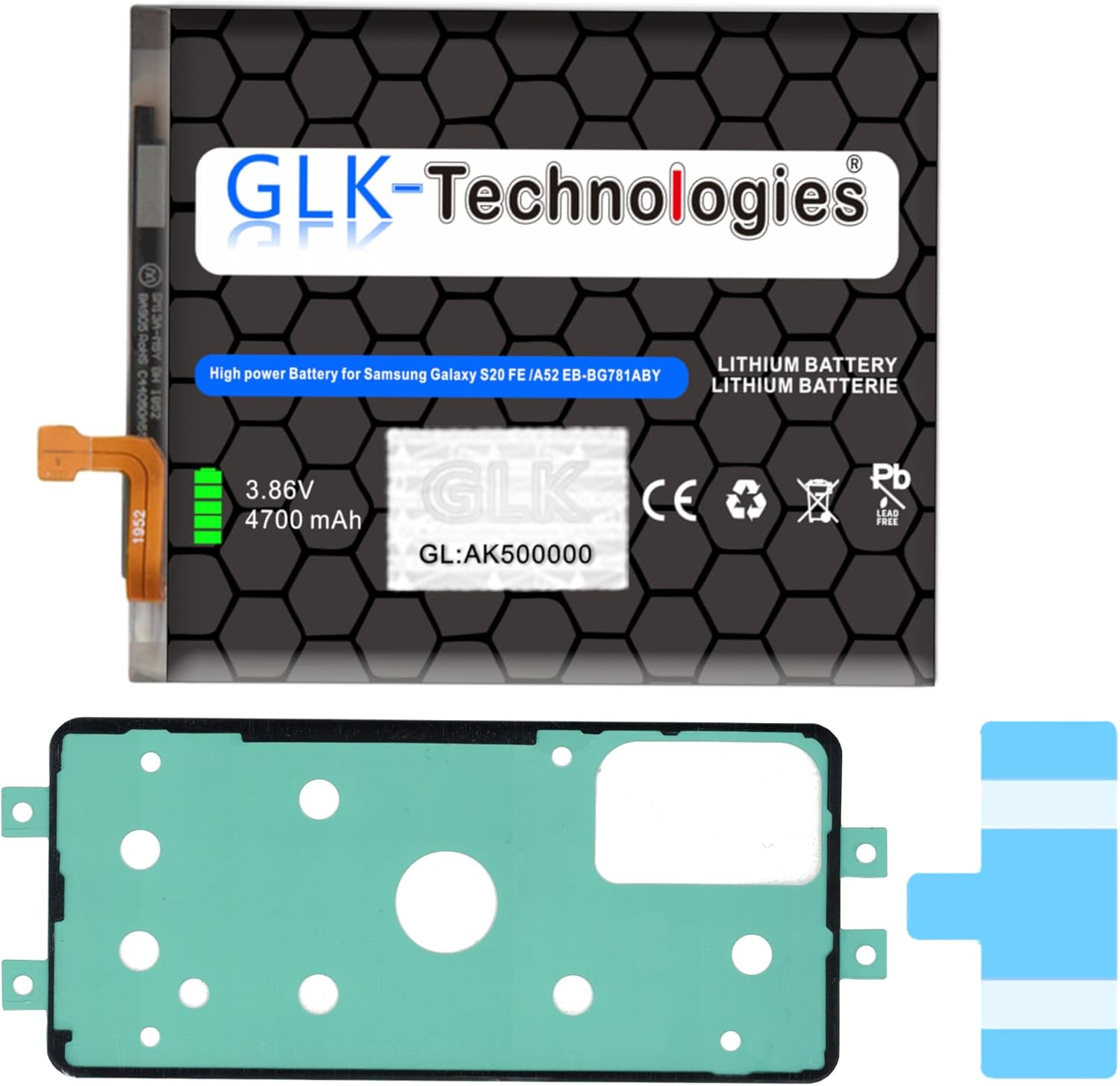 High Power Replacement Battery Compatible with Samsung Galaxy A52 A525F ...