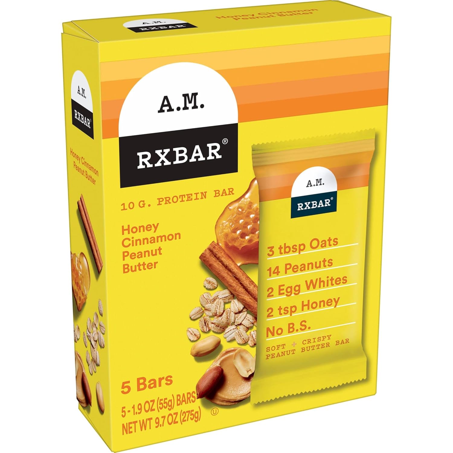 RXBAR A.M. Protein Bars, Gluten Free Snacks, Breakfast