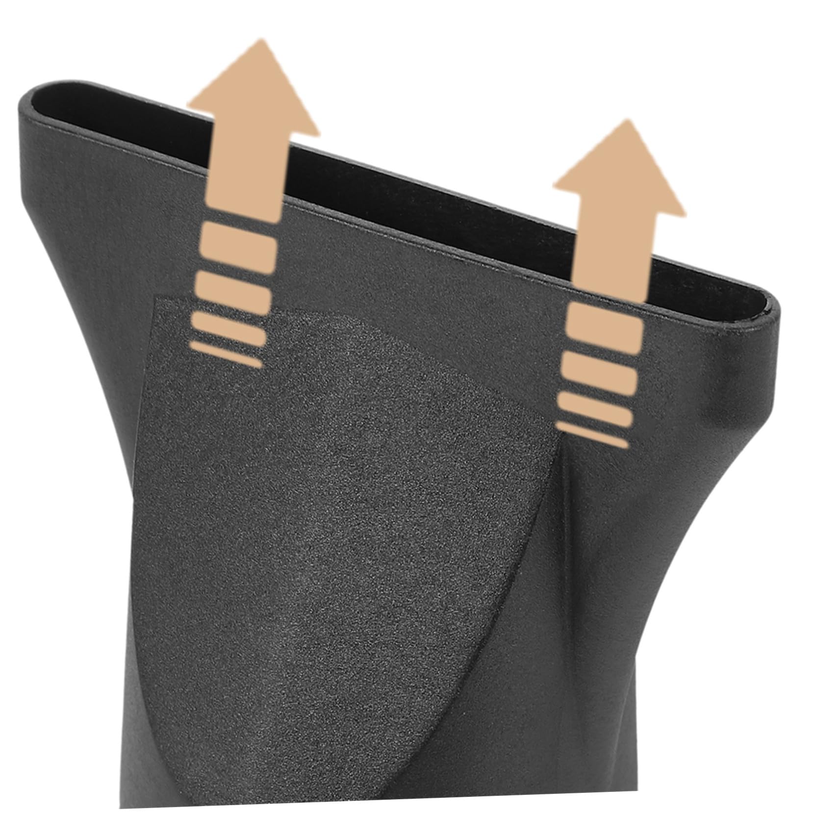 ERINGOGO Ugelli Concentratori in Plastico Nero per Asciugacapelli 4 Pezzi Bocchette 4-4,8cm Flusso D'aria Concentrato e Installazione Facile Compatibile