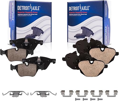 Miniatura 65 de Detroit Axle - Pastillas de Freno Delantero para Ford Fusion Lincoln MKZ Zephyr Mercury Milan Mazda 6, Pastillas de Freno Cerámica Reemplazo