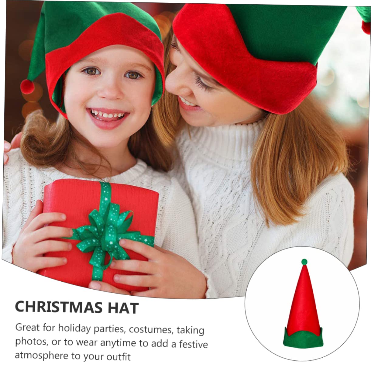 12piezas Sombreros Navideños Divertidos De De Accesorios Para Celebraciones