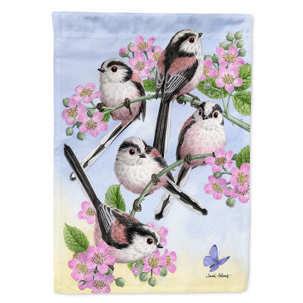 Mésanges sur Toile Drapeau Maison Grand Format Multicolore ASA2163CHF