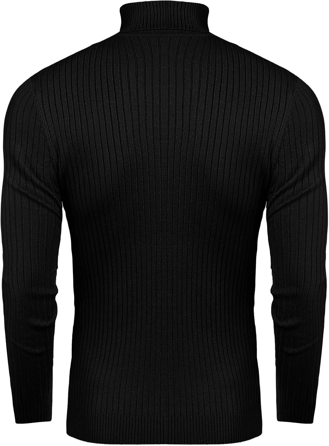nine bull Mens Slim Fit Turtleneck Sweater Cable Knit Thermal Pullover Sweater - Image 4