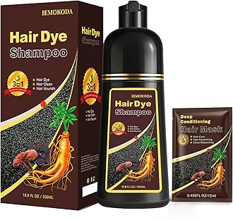 Hair Dye Shampoo for Gray Hair, 3-in-1 Color Shampoo Hair Dye for Women & Men, Natural Brown Hair Coloring Shampoo, Shampoo Tinte Para El Cabello, Plant Bubble Hair Dye, Easy to Use at Home (Coffee)