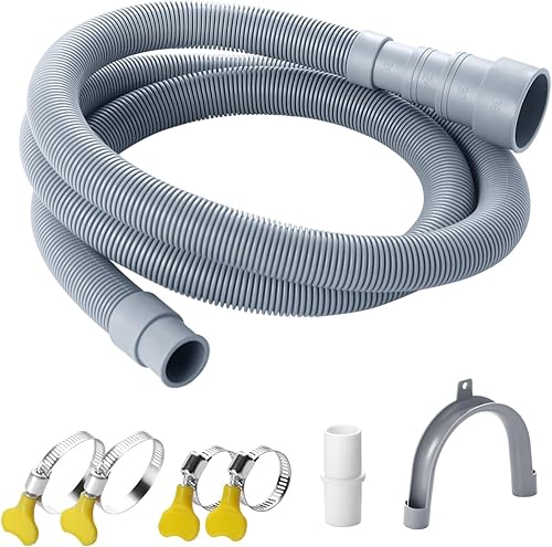 Miniatura 11 de Manguera de drenaje para lavadora, extensión de manguera de drenaje de 3.2 pies, manguera de drenaje flexible para lavadora, kits de extensión
